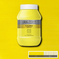 Winsor & Newton Galeria Acrylic Medium d?empâtement, Jaune Citron, 1000ml - Acrylfarbe