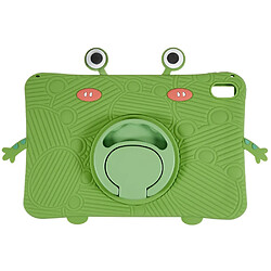 Coque en silicone dessin de grenouille, anti-chutte avec béquille pour votre Lenovo Tab P11 TB-J606F