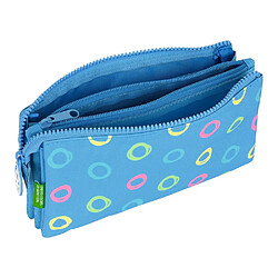 Avis Trousse d'écolier Benetton Hoop Bleu (22 x 12 x 3 cm)