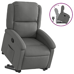 vidaXL Fauteuil inclinable Gris foncé Tissu