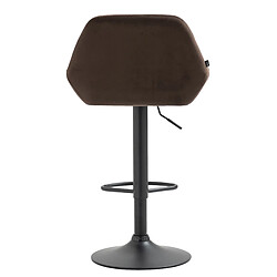 Non Tabouret de bar Braga velours noir pas cher