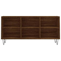 Avis vidaXL Meuble TV chêne marron 103,5x30x50 cm bois d'ingénierie