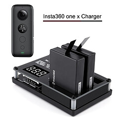 Wewoo Chargeur de batterie Micro USB 3 PCS pour Caméra Panoramique Insta360 ONE X Prise Europe