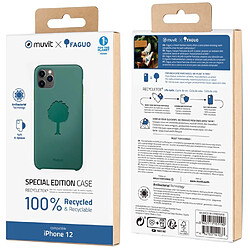 Muvit Coque pour iPhone 12 mini Antichoc Recycletek avec motifs Eucalyptus Vert