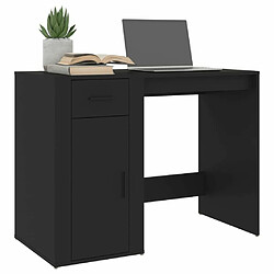 Acheter Maison Chic Bureau,Table de travail pour chambre Noir 100x49x75 cm Bois d'ingénierie -GKD60436