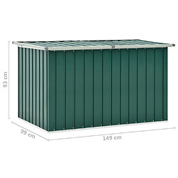 vidaXL Boîte de rangement de jardin Vert 149x99x93 cm pas cher