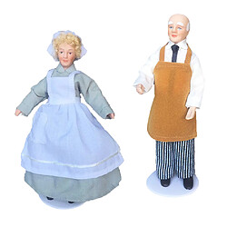 2x1:12 Maison De Poupée Miniature En Porcelaine Poupée Modèle Petite Belle Fille Garçon