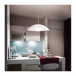 Ideal Lux Suspension Blanche LANA 1 ampoule Hauteur 38 Cm