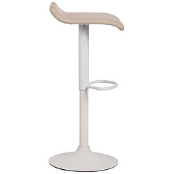 Avis Non Tabouret de bar Dyn V2 tissu blanc