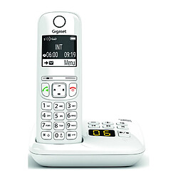 Téléphone sans fil dect blanc avec répondeur - gigaas690ablanc - GIGASET