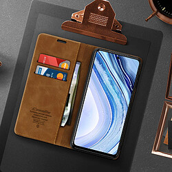 Acheter Étui Redmi Note 9S / 9 Pro / 9 Pro Max Vintage Porte-carte Support CaseMe Marron