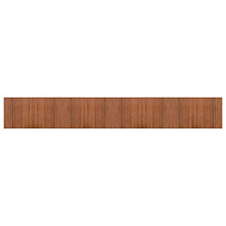 vidaXL Tapis rectangulaire marron 60x400 cm bambou