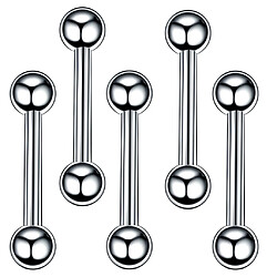 60 pièces Nez Lèvres Lèvres Sourcils Tragus Navel Belly Ring Piercings 6mm