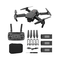 E88 Pro Drone Avec Caméra Hélicoptère Quadrirotor RC Pliable WIFI Noir