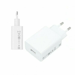 PHONECARE Chargeur Turbo Fast Charge 33W 3A USB pour Xiaomi Redmi Note 11S 5G - Blanc