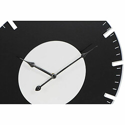 Horloge Murale DKD Home Decor Noir Blanc Bois MDF (50 x 4.5 x 50 cm) (2 pcs)