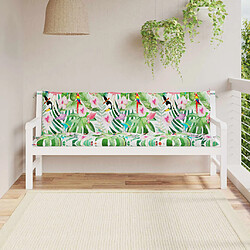 vidaXL Coussins de banc de jardin lot de 2 multicolore tissu Oxford