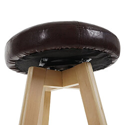 Avis Mendler Tabouret de bar Navan, chaise de bar tabouret de bar, bois similicuir pivotant ~ bordeaux, pieds clairs