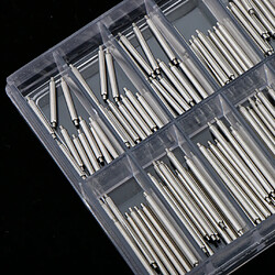 Avis 180pcs acier inoxydable montre bande printemps barres sangle lien broches horloger