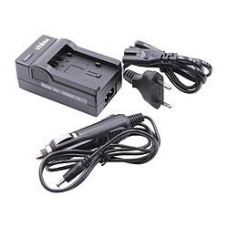 Vhbw CHARGEUR SECTEUR inclu ADAPTATEUR ALLUME-CIGARE Panasonic HC-V100, HC-V110, HC-V210, HC-V500 etc. remplace batterie originale VW-VBT190, VW-VBT380