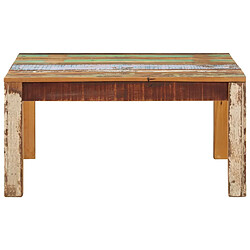 ComfortXL Table Basse 80x80x40 Cm Bois De Récupération Massif