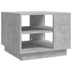 Maison Chic Table basse,Table Console Table d'appoint, Table pour salon Gris béton 55x55x43 cm Aggloméré -MN40058