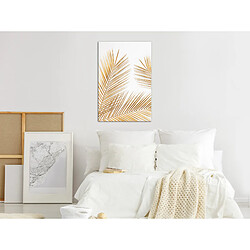 Artgeist Tableau - Golden Palm Leaves (1 Part) Vertical [20x30]