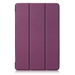 Etui en PU triple pli avec support violet pour votre Samsung Galaxy Tab S5e SM-T720/SM-T725