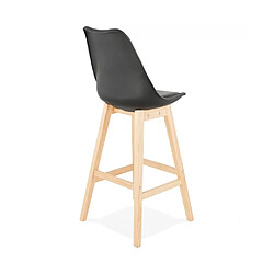 Acheter Kokoon Design Tabouret de bar design APRIL BLACK 48x56x112 cm