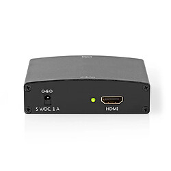 Alpexe Convertisseur VGA vers HDMI™ | 1 Entrée - VGA + 2 Entrées RCA (G/D) | Sortie HDMI™