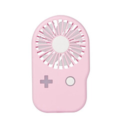 Console de Jeu Portable Créative Mini Ventilateur Ventilateur de Cou Suspendu Portable Rechargeable USB-Rose