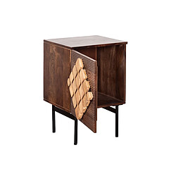 Acheter Table de Nuit Romimex Marron Doré Bois de manguier 30 x 60 x 40 cm