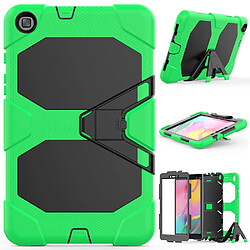 Coque en TPU + Silicone antichoc avec béquille vert pour votre Samsung Galaxy Tab A 8.0 Wi-Fi (2019) SM-T290/T295