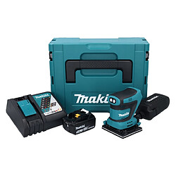 Makita DBO481RT1J Ponceuse vibrante sans fil 112 x 102mm 18V + 1x Batterie 5,0Ah + Chargeur + Coffret