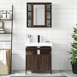 Avis Maison Chic Armoire de Bain | Ensemble de 2 meubles salle de bain Chêne marron -GKD29653