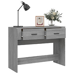 Acheter vidaXL Table console Sonoma gris 100x39x75 cm Bois d'ingénierie