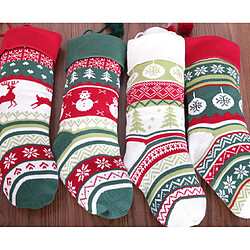 Avis C331 4PCS Chaussettes de modèle de flocon de neige de Noël Sac-cadeau Sac de bonbons de Noël Sac de décoration de Noël Pendentif pour la fête de Noël