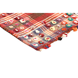 Vidal Tapis de laine 201x127 orange Jajim pas cher