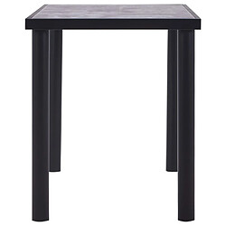 Avis Maison Chic Table à manger | Table de salle à manger Noir et gris béton 120x60x75 cm MDF -GKD45714