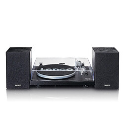 Lenco Platine vinyle avec amplificateur intégré, Bluetooth® et deux enceintes externes LS-500BK Noir