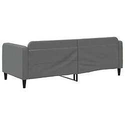 Acheter vidaXL Lit de repos sans matelas gris foncé 80x200 cm tissu