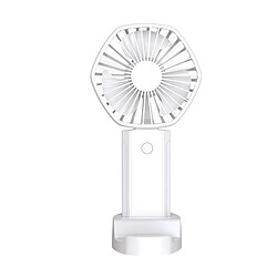 (Blanc) Petit Ventilateur Portatif Mini Ventilateur De Bureau Silencieux Portable Rechargeable Usb pour Étudiant