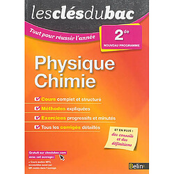 Physique chimie 2de : nouveau programme