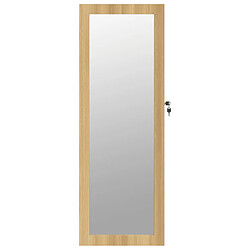 Avis vidaXL Armoire à bijoux avec miroir murale 37,5x10x106 cm