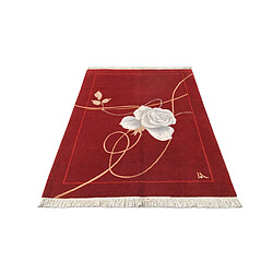 Avis Vidal Tapis de laine 180x122 rouge Darya