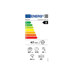 Lave-linge hublot 8kg 1351 tours/min - EW6F4805AR - ELECTROLUX