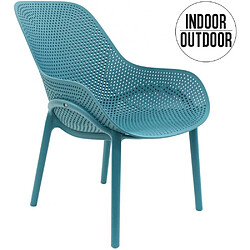 Avis The Home Deco Factory Fauteuil de jardin en polypropylène Malibu Bleu.