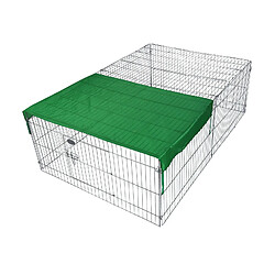 Helloshop26 Parc enclos pour petits animaux domestiques 122 cm protection solaire 16_0002228