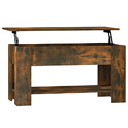 Maison Chic Table basse,Table Console Table d'appoint, Table pour salon Chêne fumé 101x49x52 cm Bois d'ingénierie -MN82243