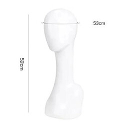 Avis Femme Abstraite Mannequin Mannequin Tête Pour Marchandises Boucles D'oreilles écharpes Blanc